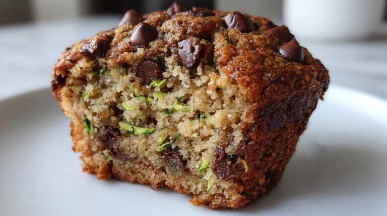 Chocolate chip zucchini muffins