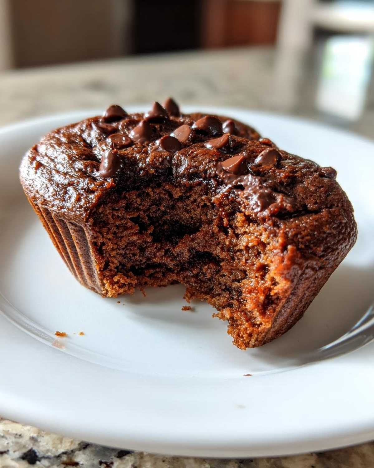 Chocolate protein muffins - detail 2