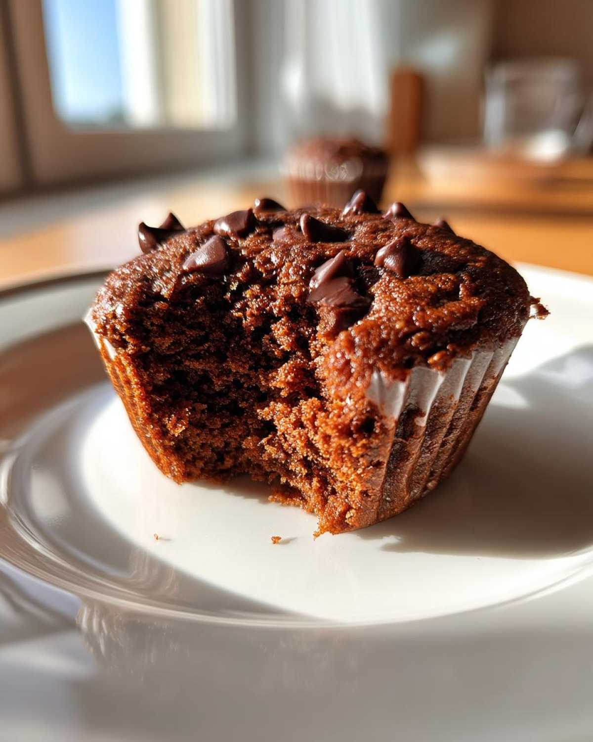 Chocolate protein muffins - detail 3