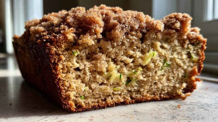 Cinnamon Streusel Topped Zucchini Bread Bakery Style