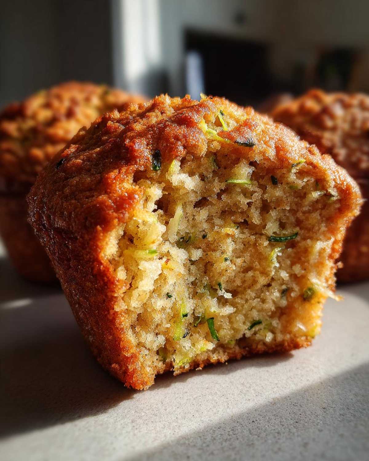 Classic zucchini muffins - detail 3