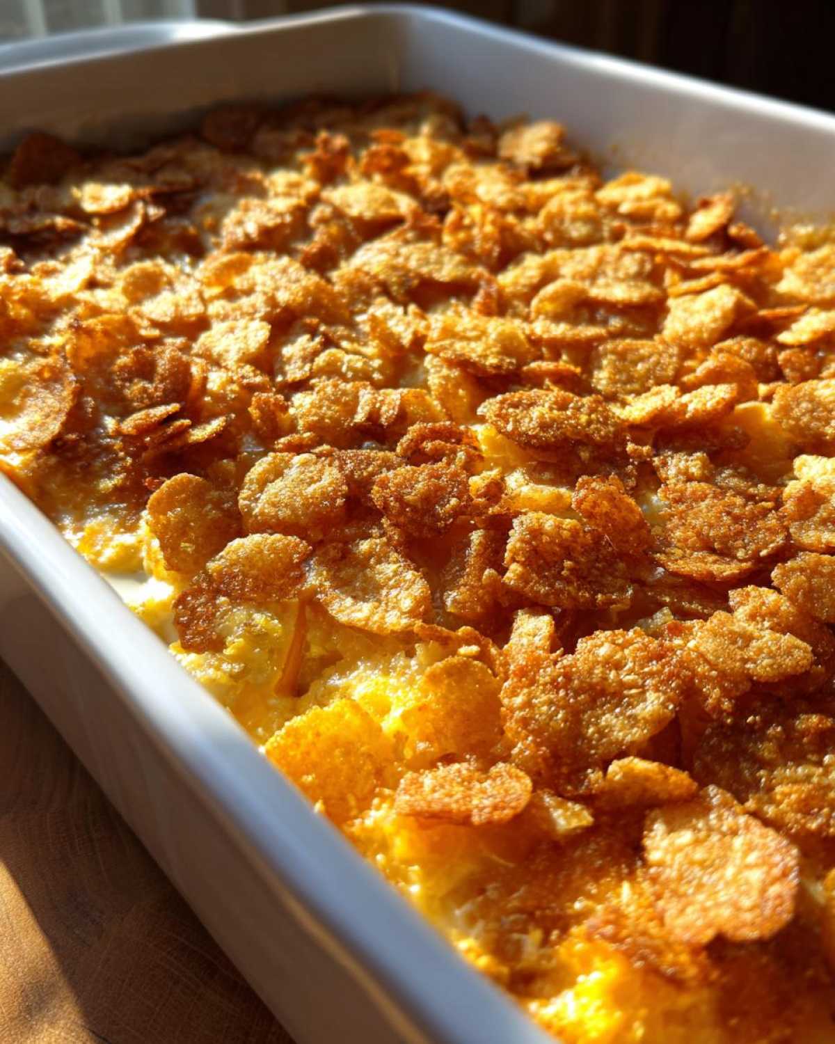 Corn and squash casserole - detail 1