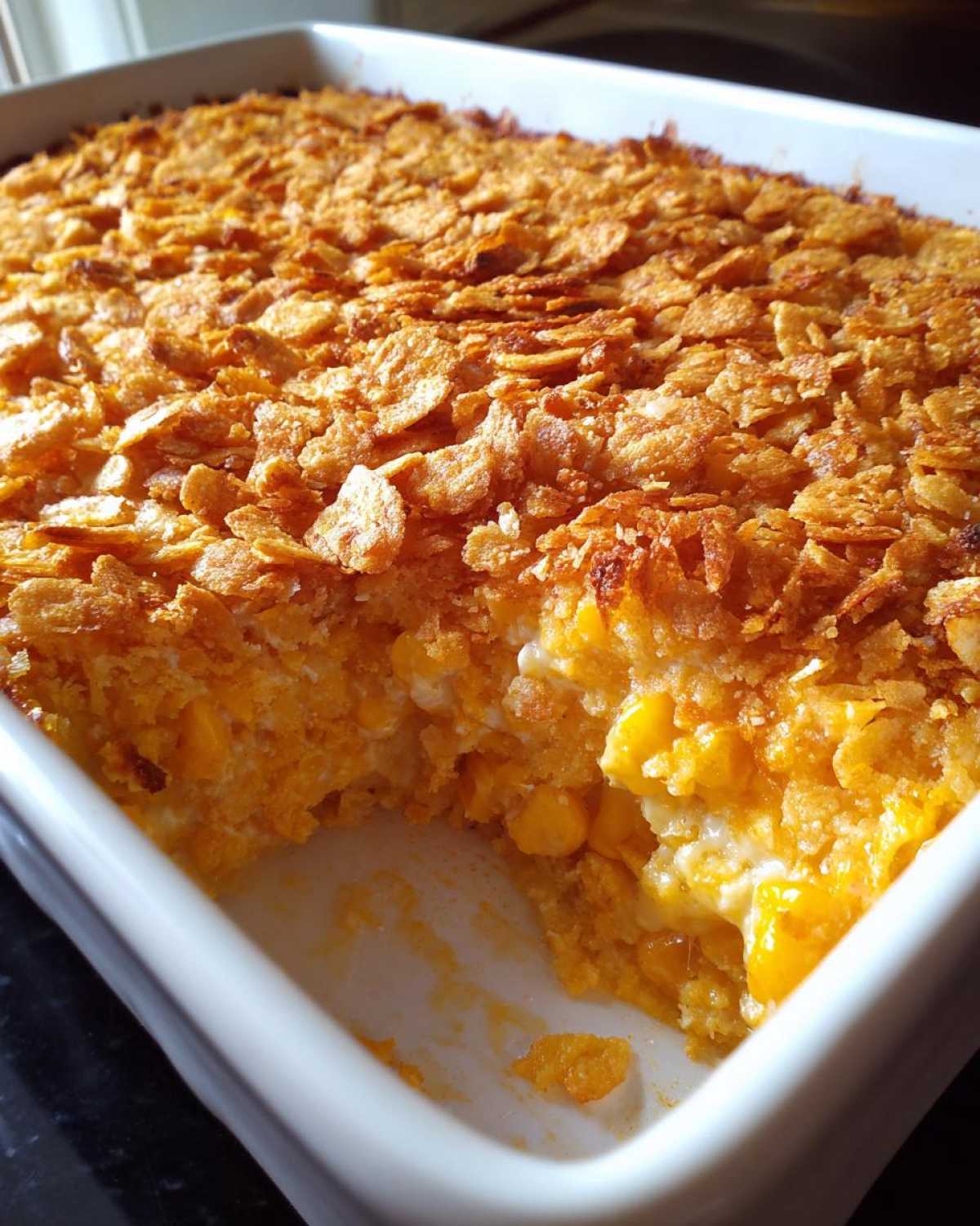 Corn and squash casserole - detail 4