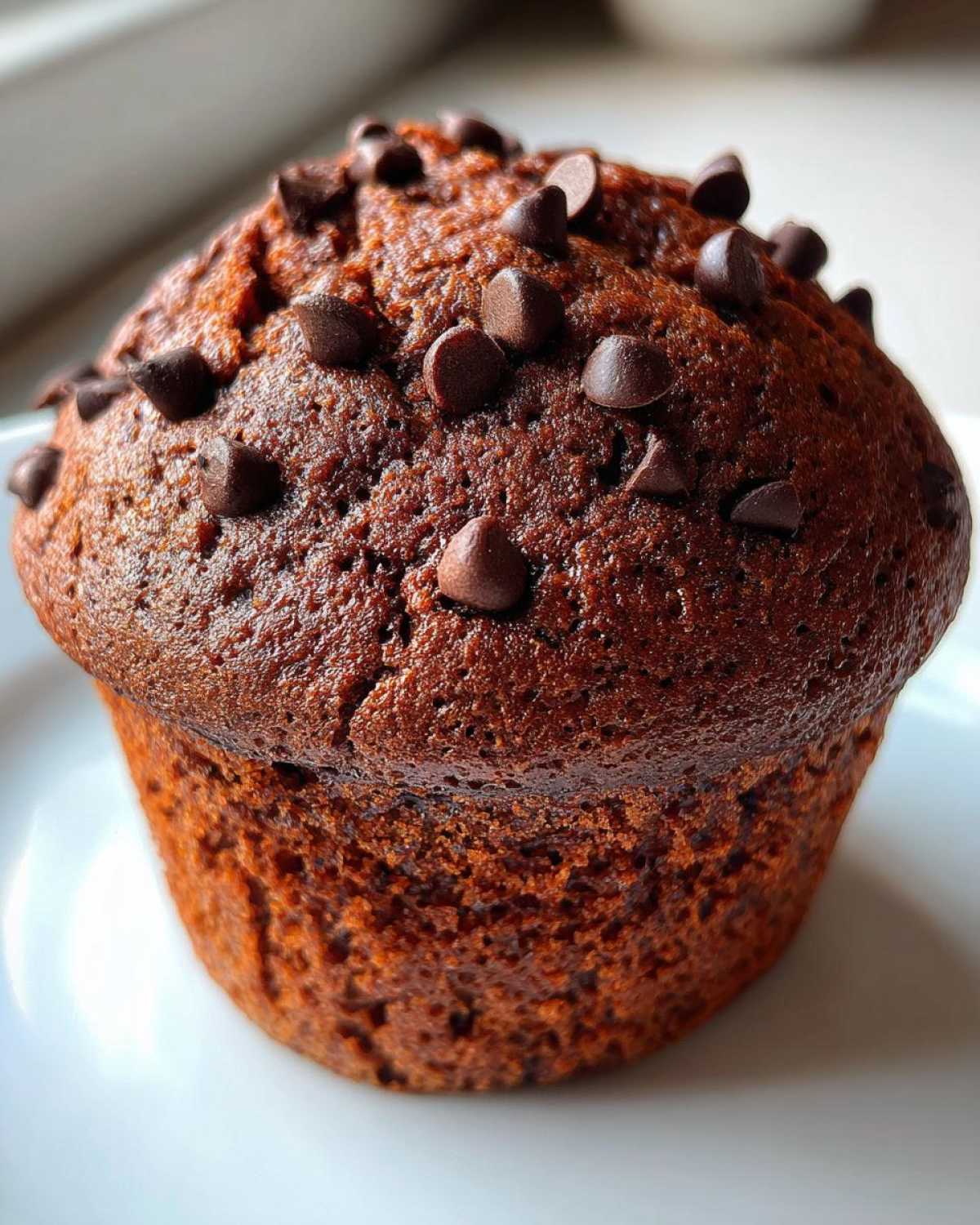 Double chocolate chip muffins - detail 1