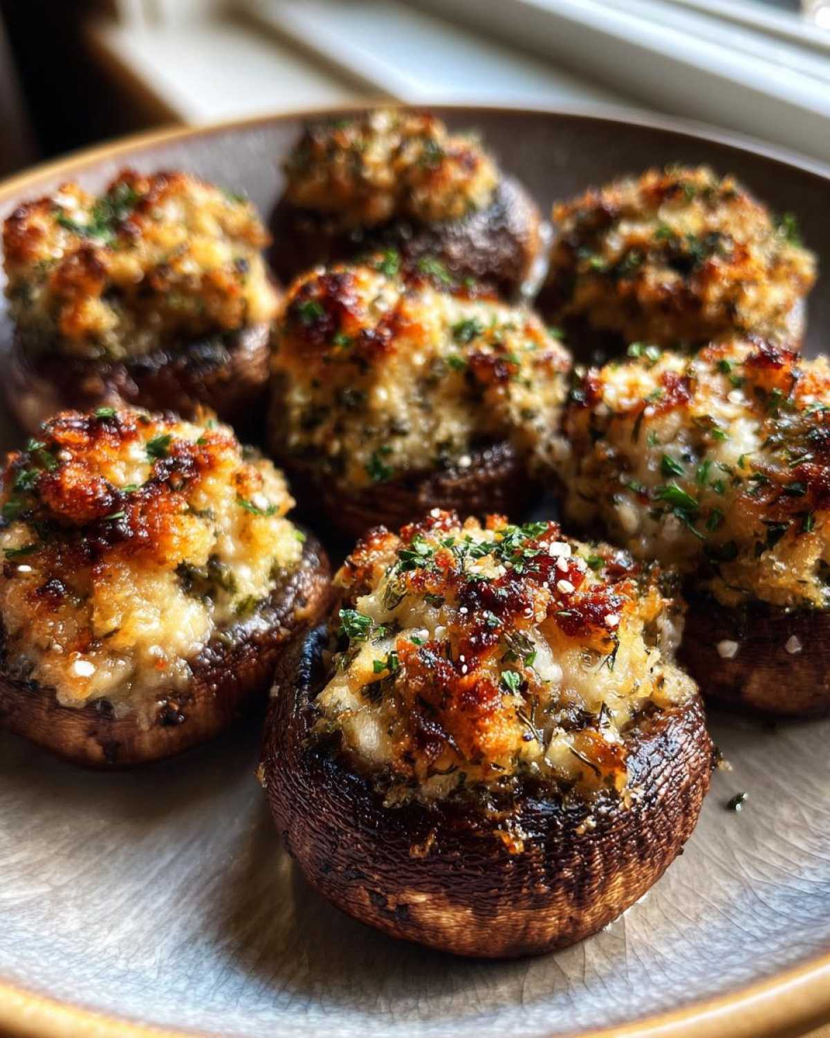 Garlic Herb Stuffed Mushrooms (Under 20 Min) - detail 3