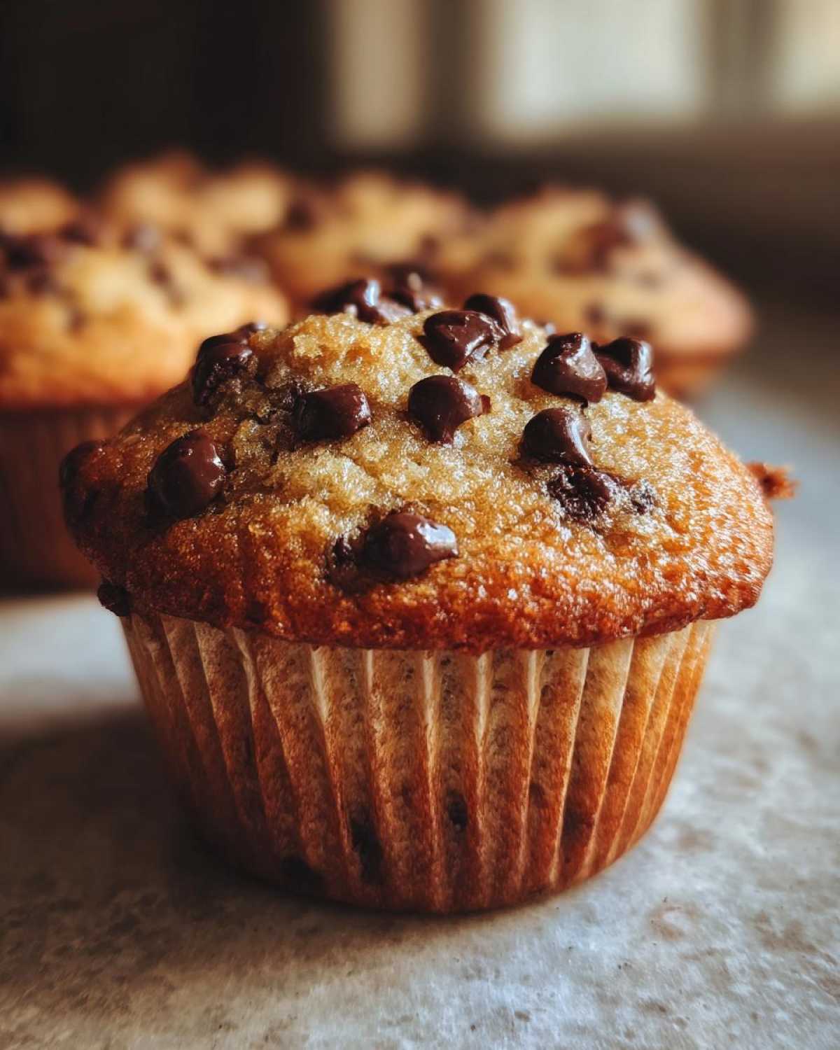 Gluten-free chocolate chip muffins - detail 4
