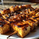 Grilled Teriyaki Tofu Skewers (10 Min)