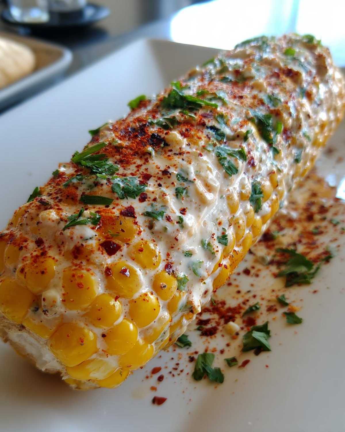 Grilled elote - detail 2