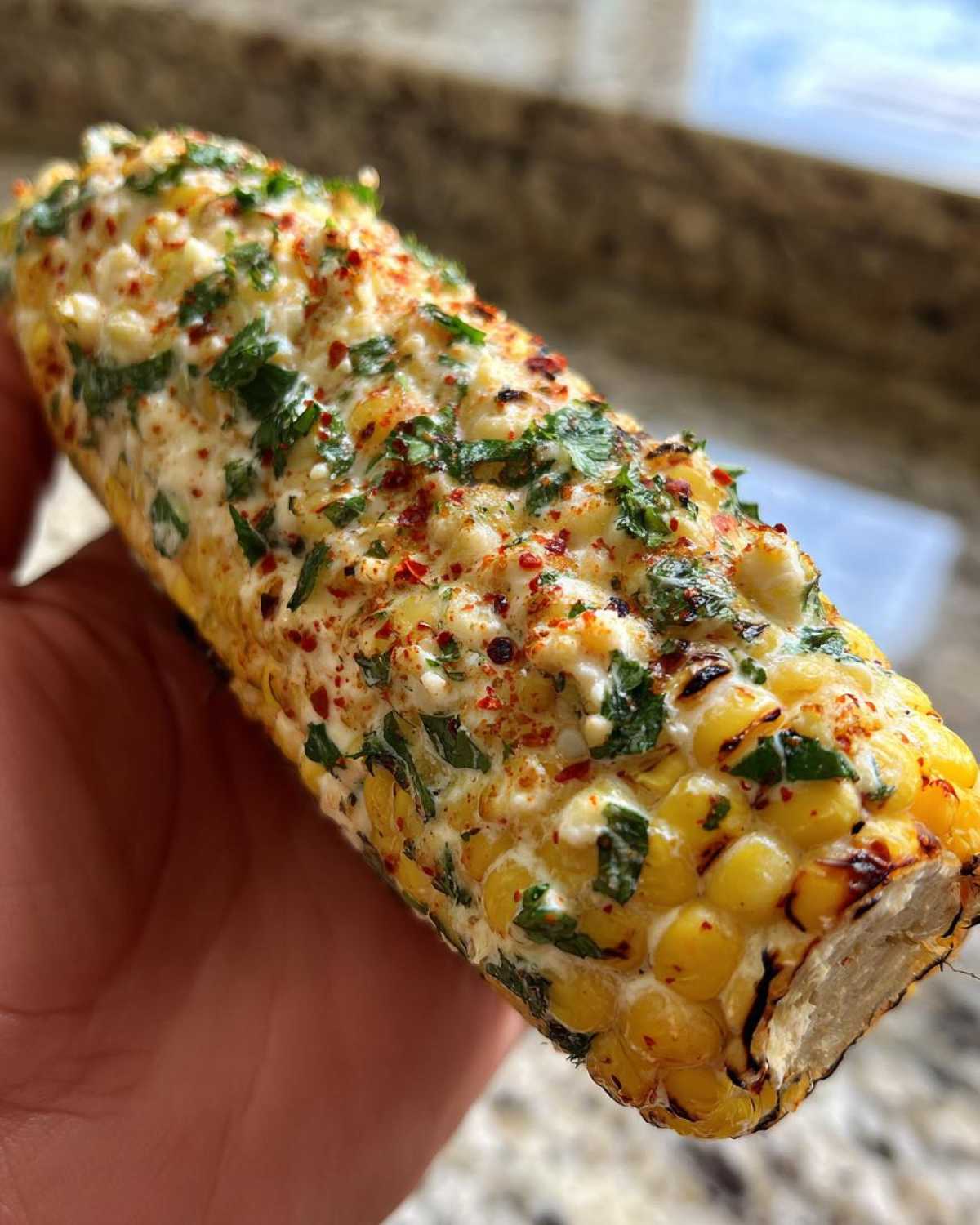 Grilled elote - detail 4