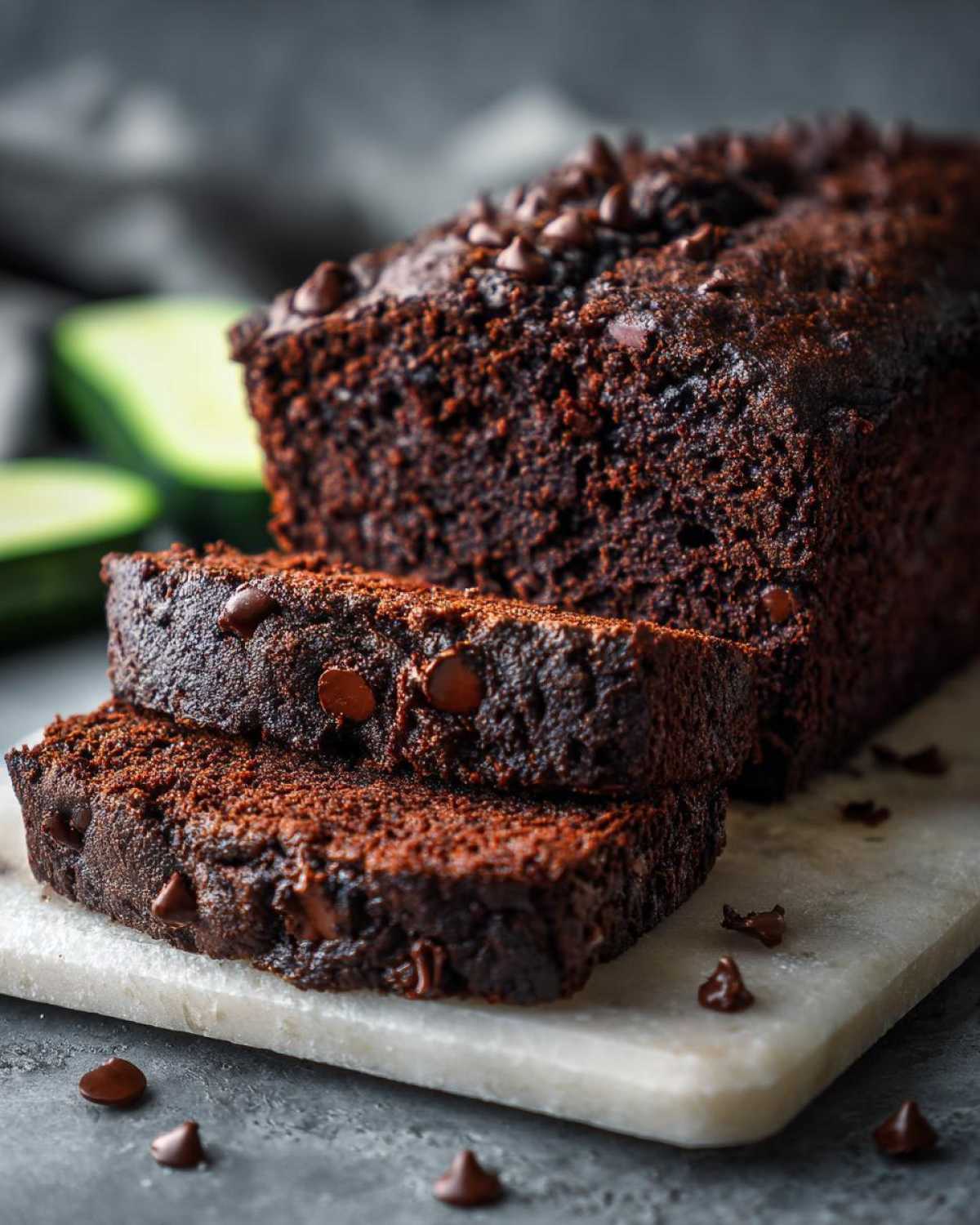 Healthy Double Chocolate Zucchini Bread Gluten Free - detail 1