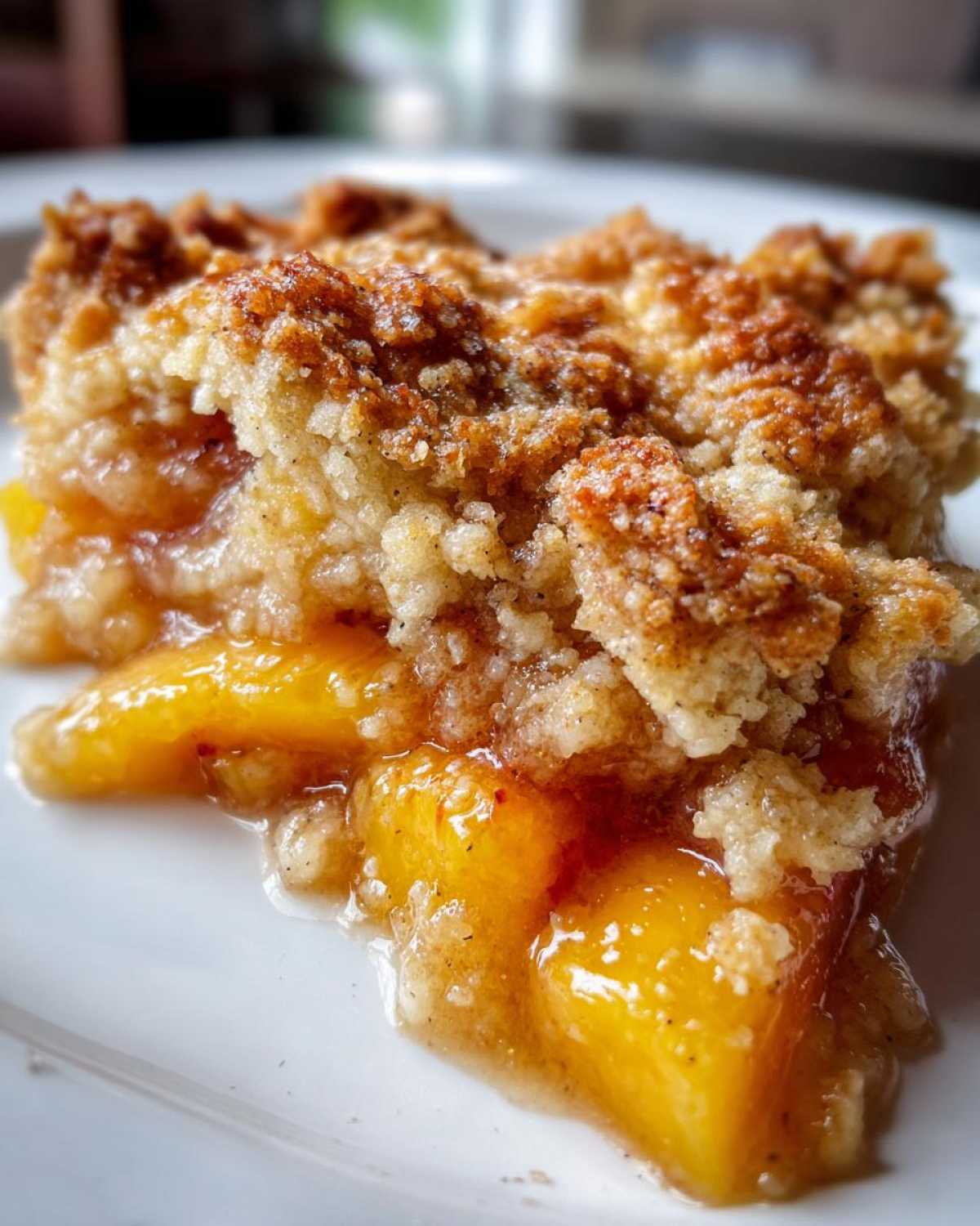 Homemade Peach Cobbler (with Fresh Peaches) - detail 4
