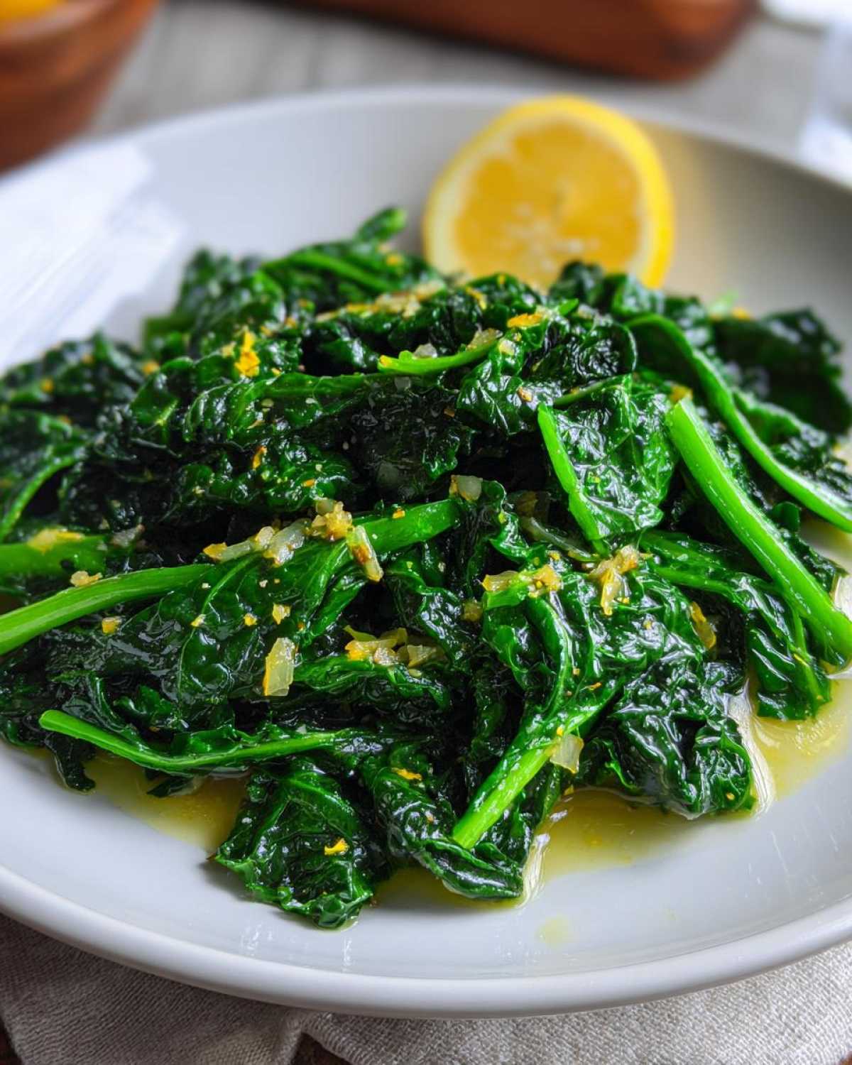 Lemony Garlic Winter Kale (5 Min) - detail 2