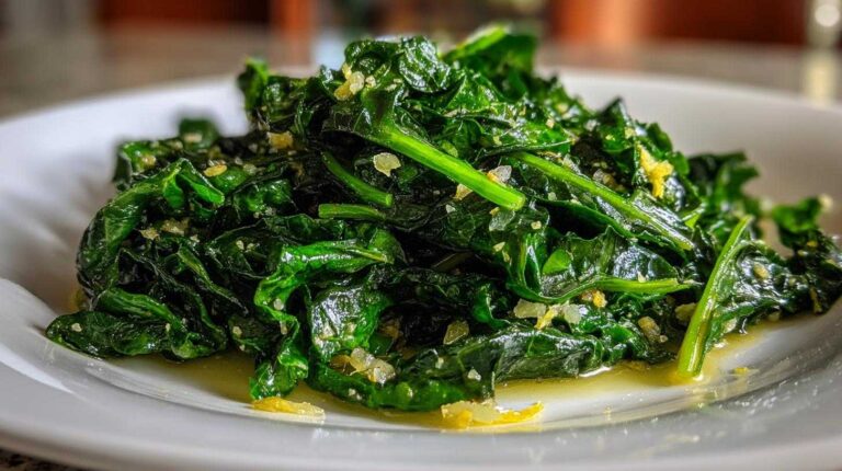 Lemony Garlic Winter Kale (5 Min)