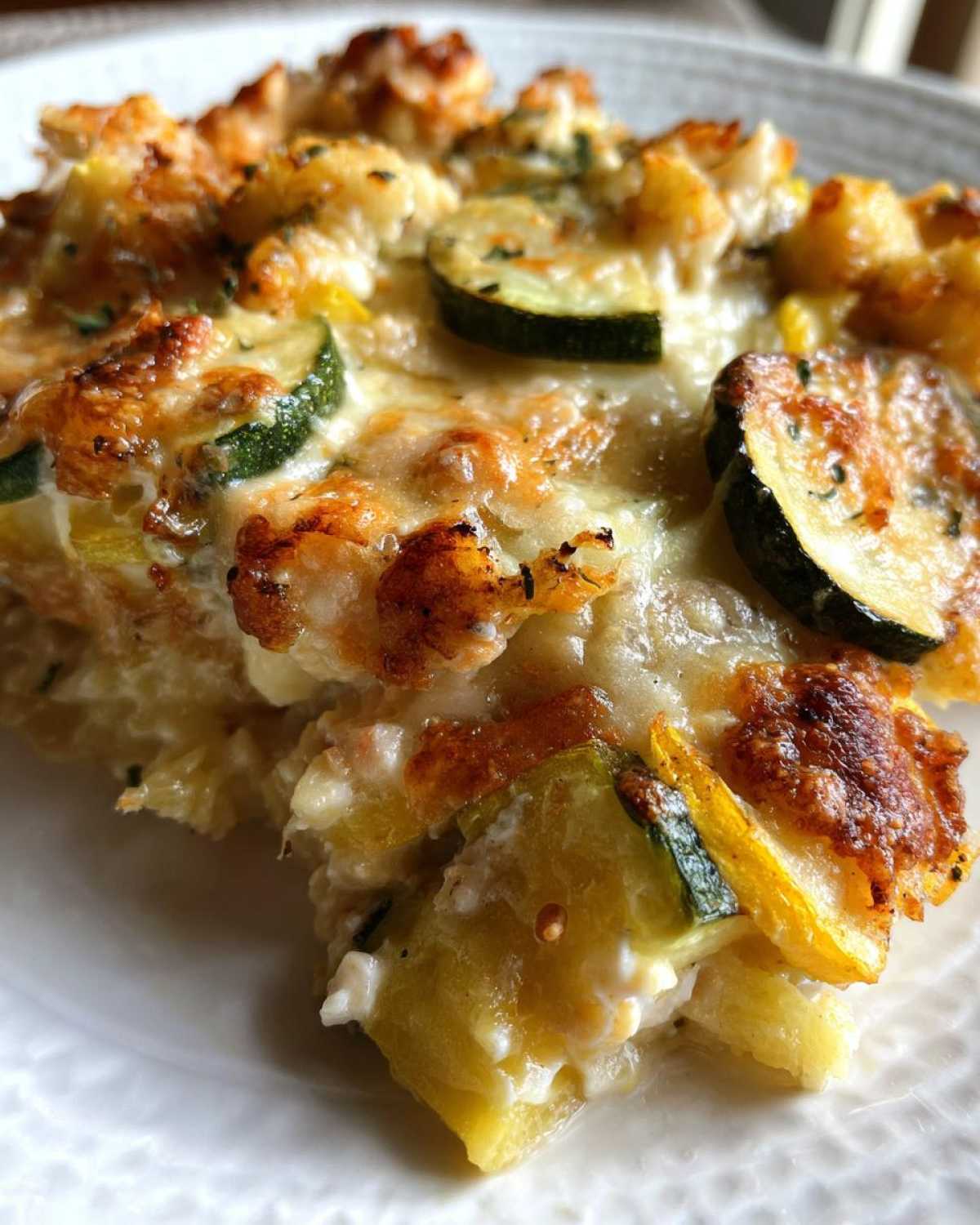 Low-carb squash casserole - detail 1