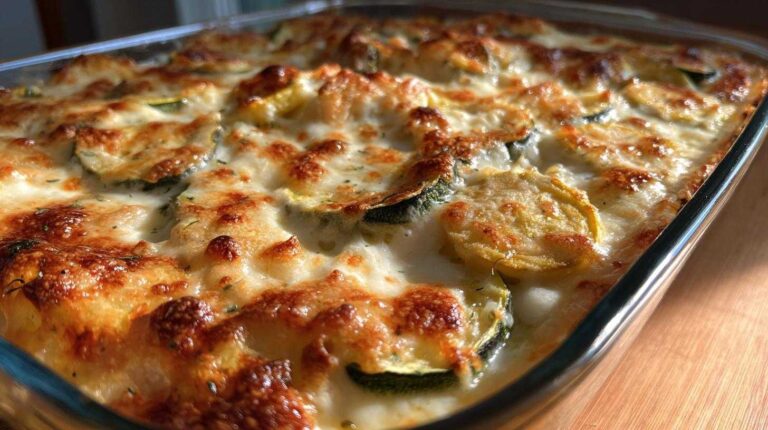 Low-carb squash casserole