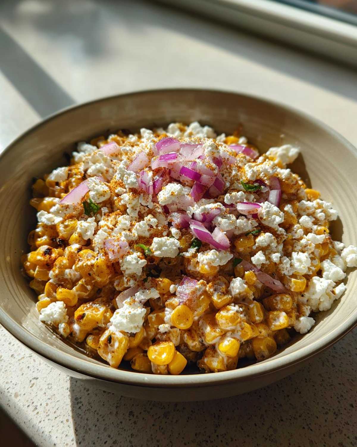 Mexican street corn bowl - detail 1