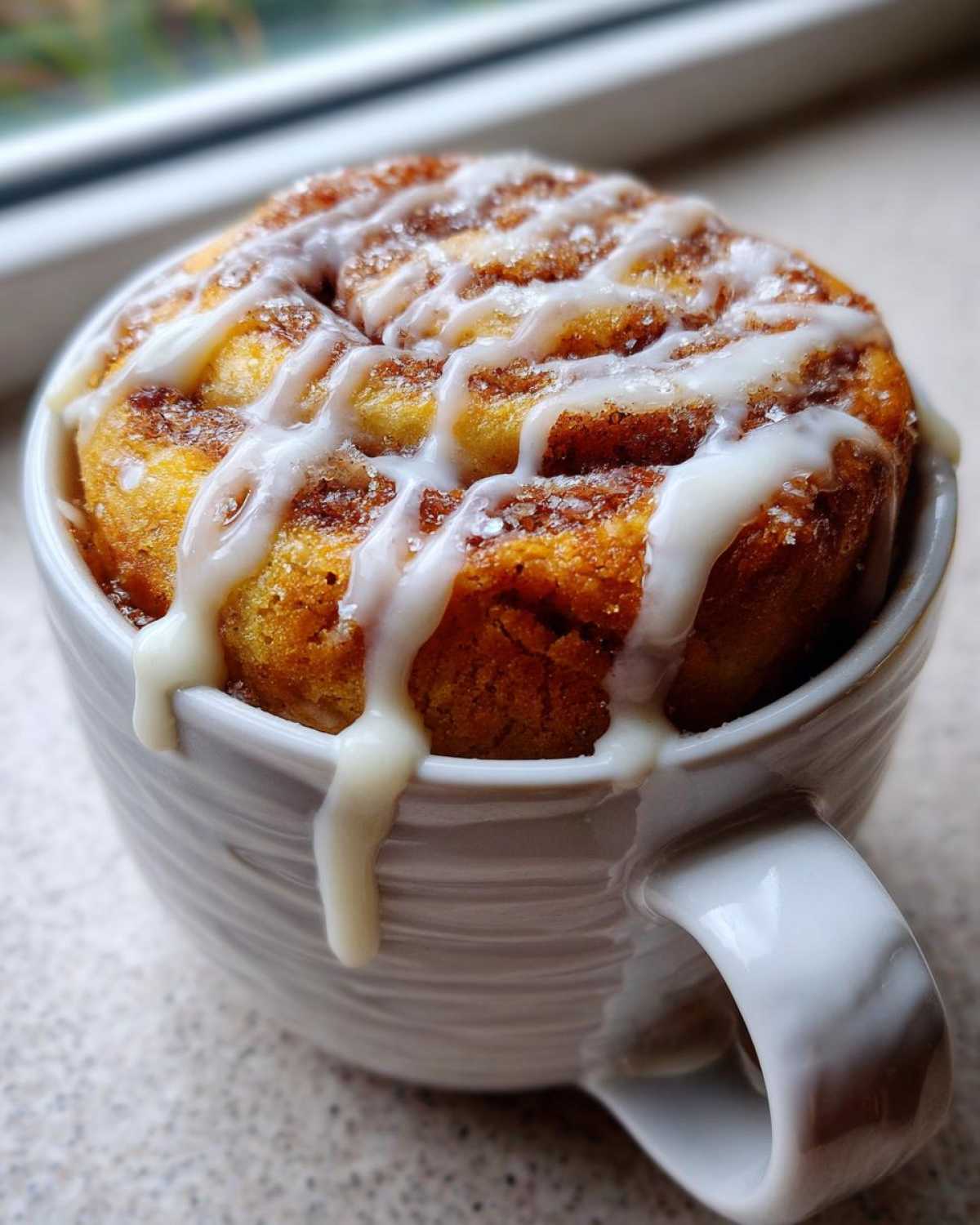 Microwave Cinnamon Roll Mug Cake - detail 4