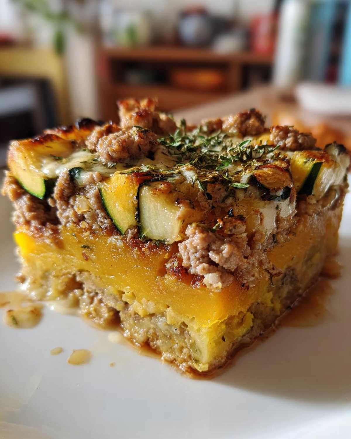 Paleo squash casserole - detail 2