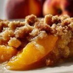 Peach Crisp with Fresh Peaches