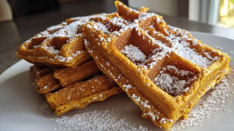 Pumpkin Spice Waffles (15 Min)