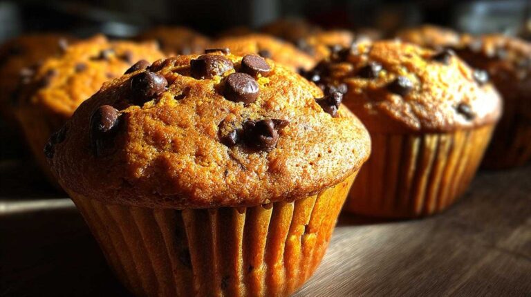 Pumpkin chocolate chip muffins