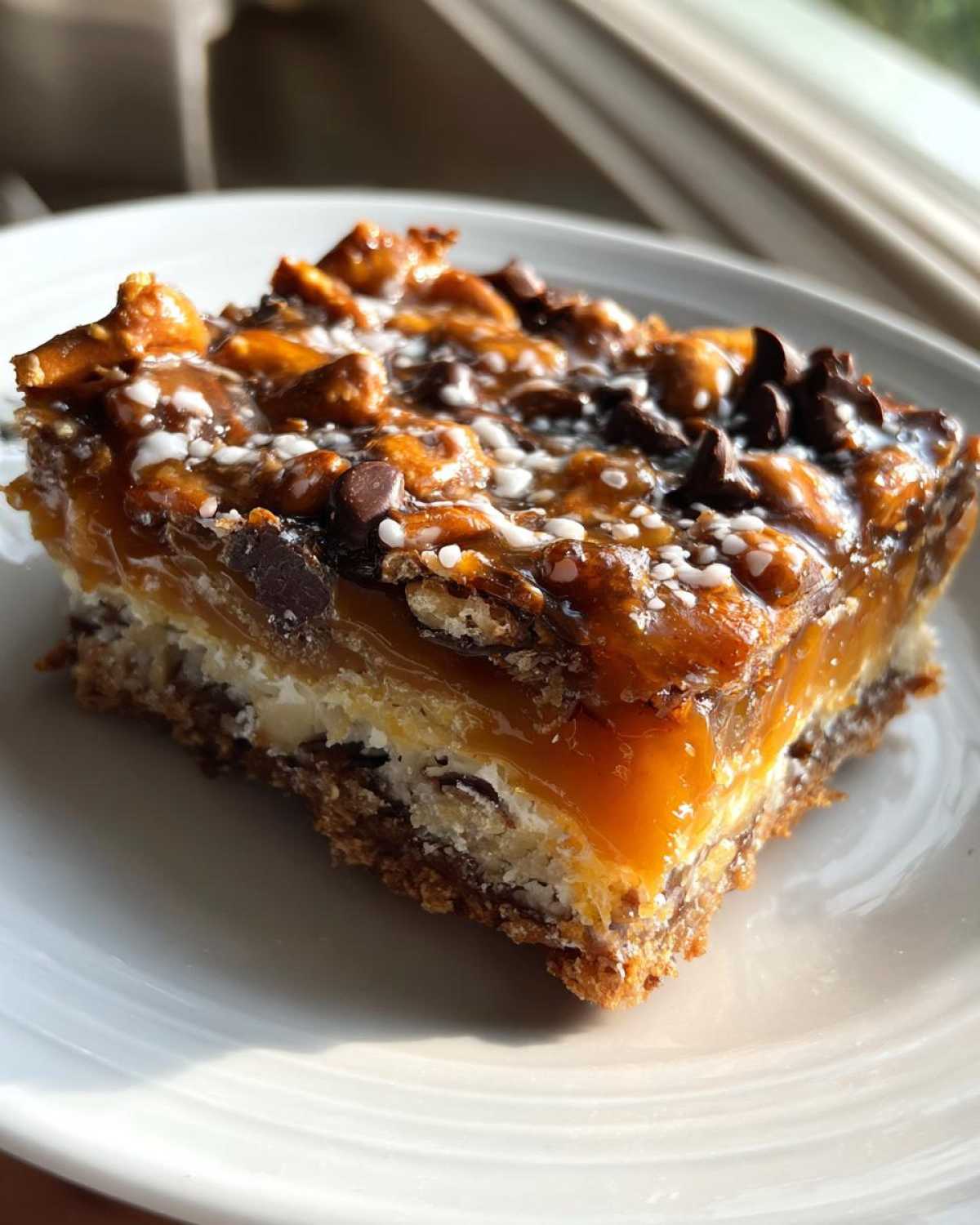 Salted Caramel Pretzel Magic Bars - detail 3
