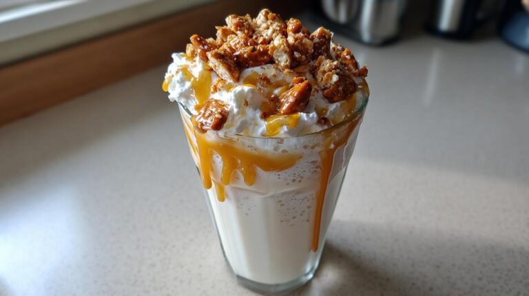 Salted Caramel Pretzel Milkshake (5-Minute Indulgence)