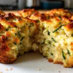 Savory zucchini cheese muffins