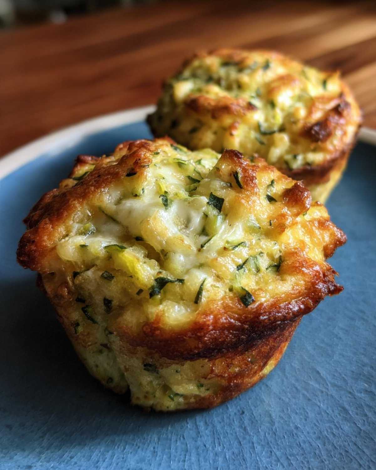 Savory zucchini cheese muffins - detail 4