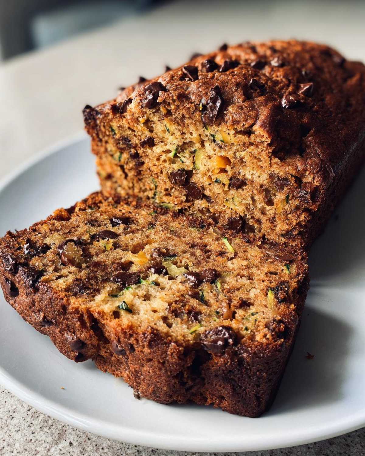 Spiced Chocolate Zucchini Bread Orange Walnuts - detail 1