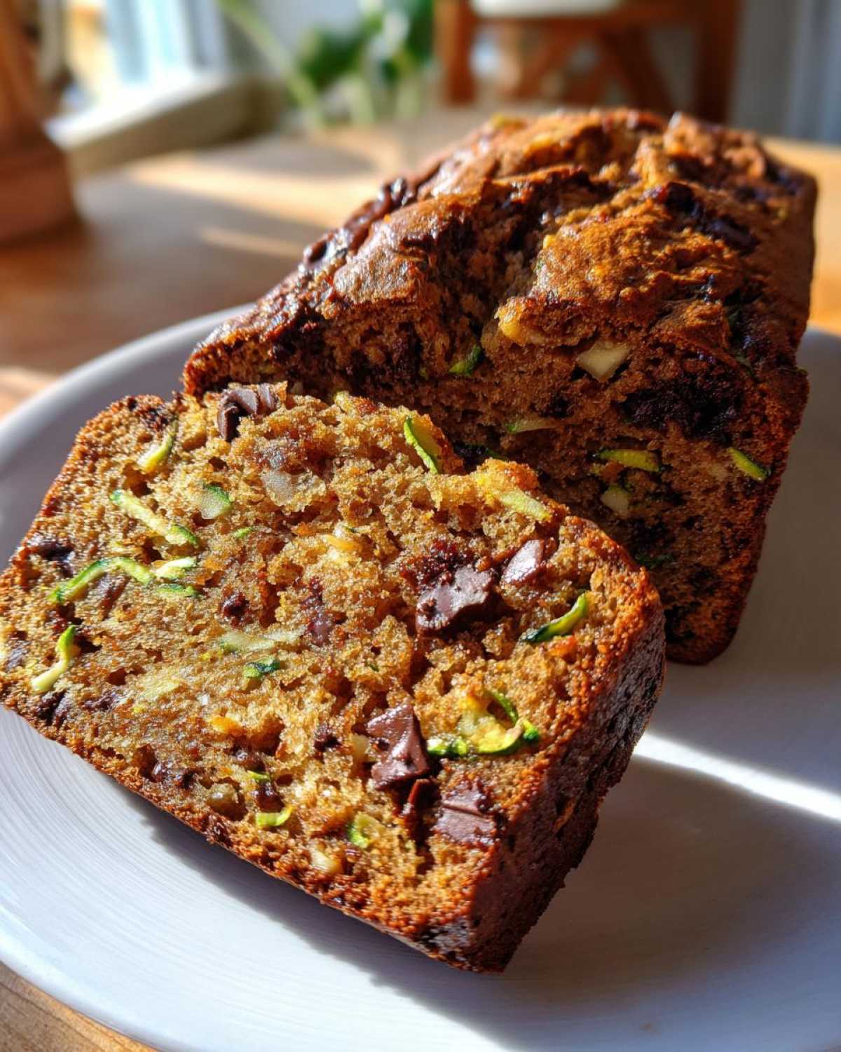 Spiced Chocolate Zucchini Bread Orange Walnuts - detail 4