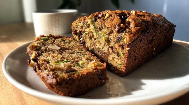 Spiced Chocolate Zucchini Bread Orange Walnuts