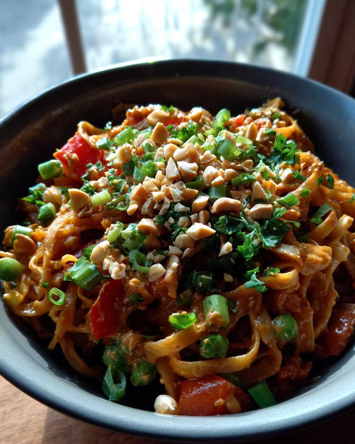 Spicy Thai Peanut Noodles (10-Minute Vegan) - detail 3