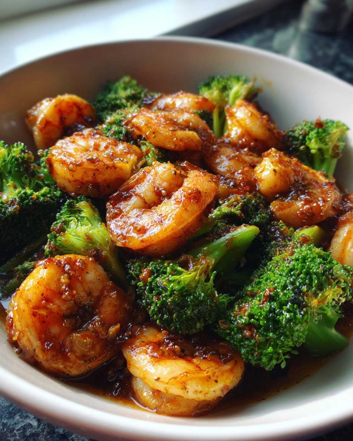 Szechuan Garlic Shrimp & Broccoli (15 Min) - detail 3