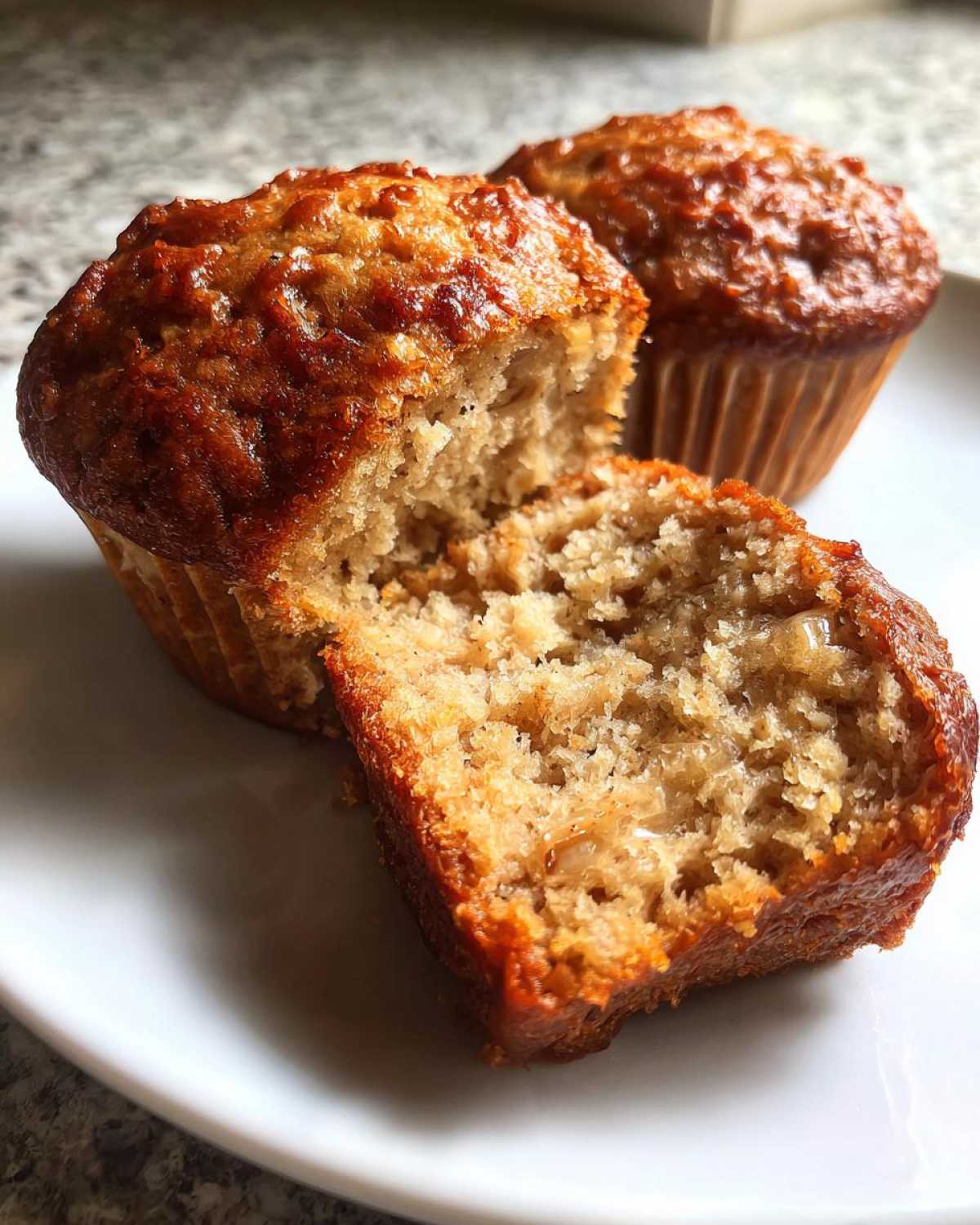 Vegan banana muffins - detail 1