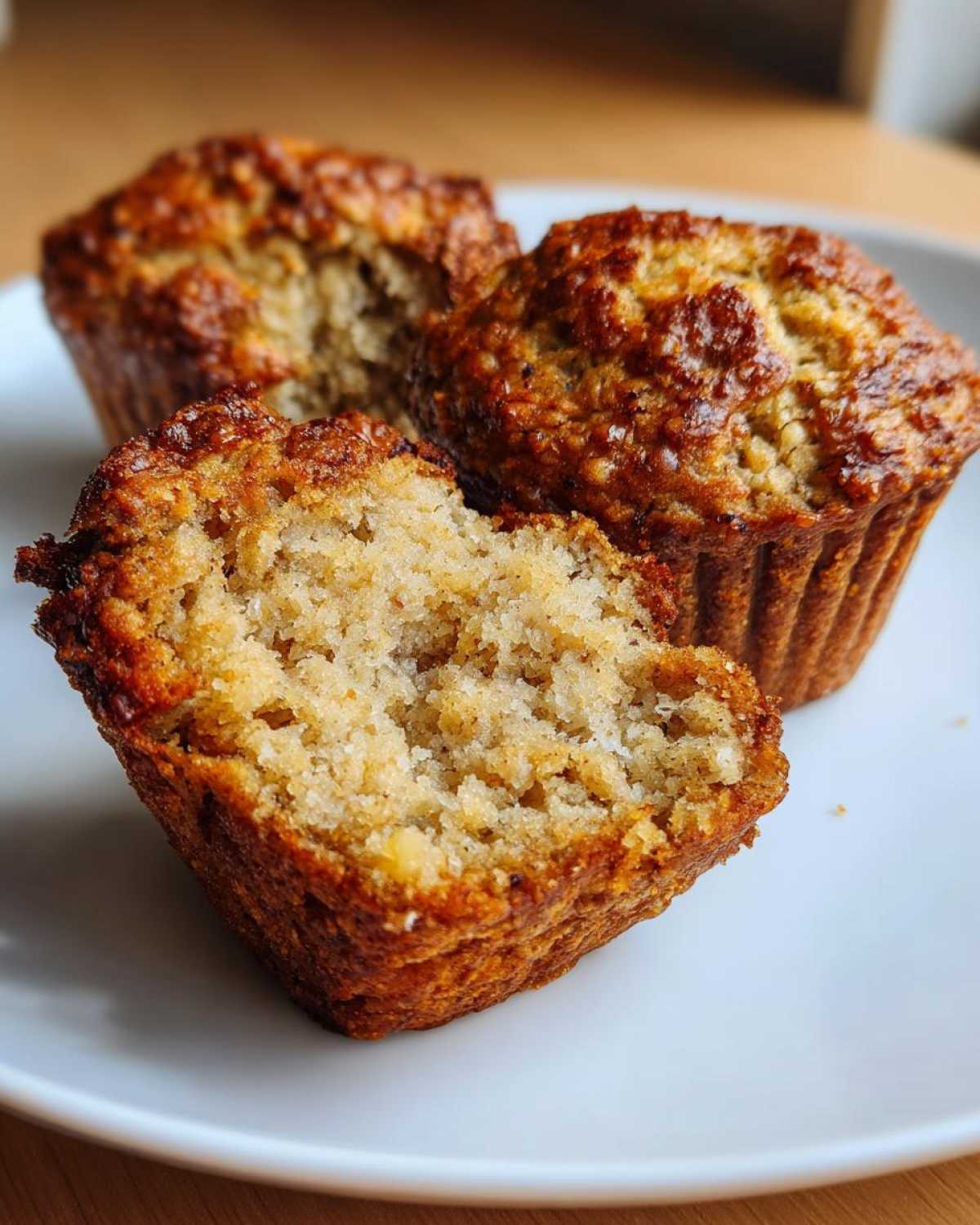 Vegan banana muffins - detail 2