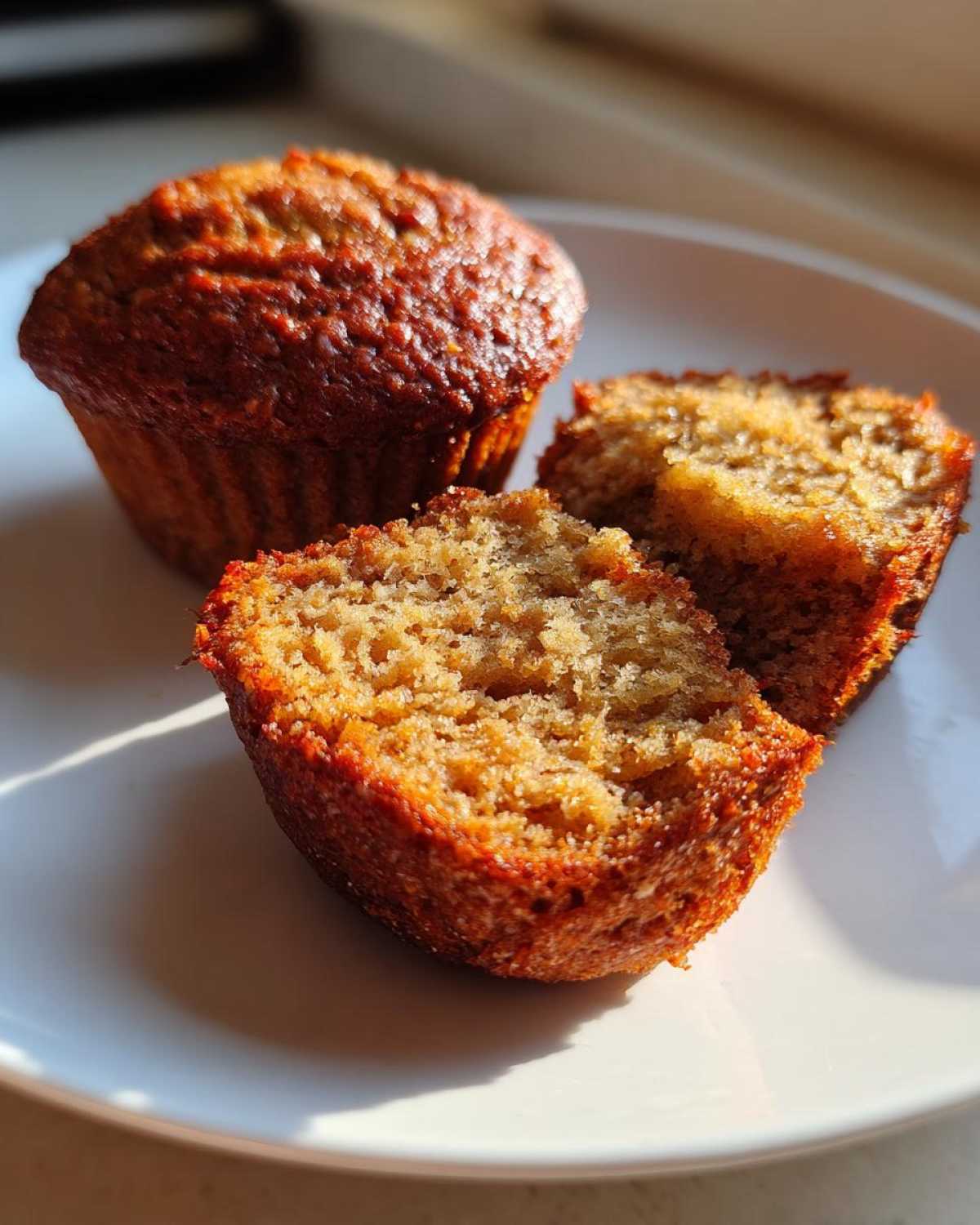 Vegan banana muffins - detail 3