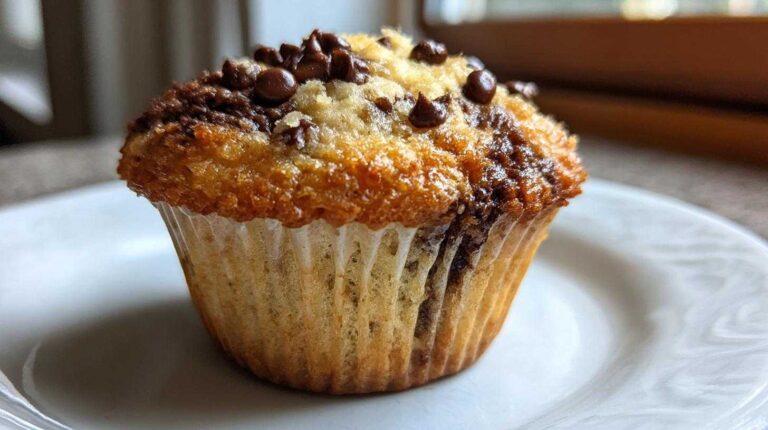 Vegan chocolate chip muffins