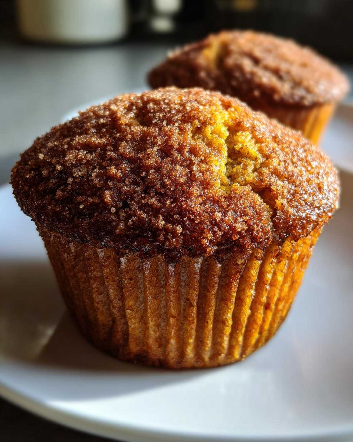Vegan pumpkin muffins - detail 2