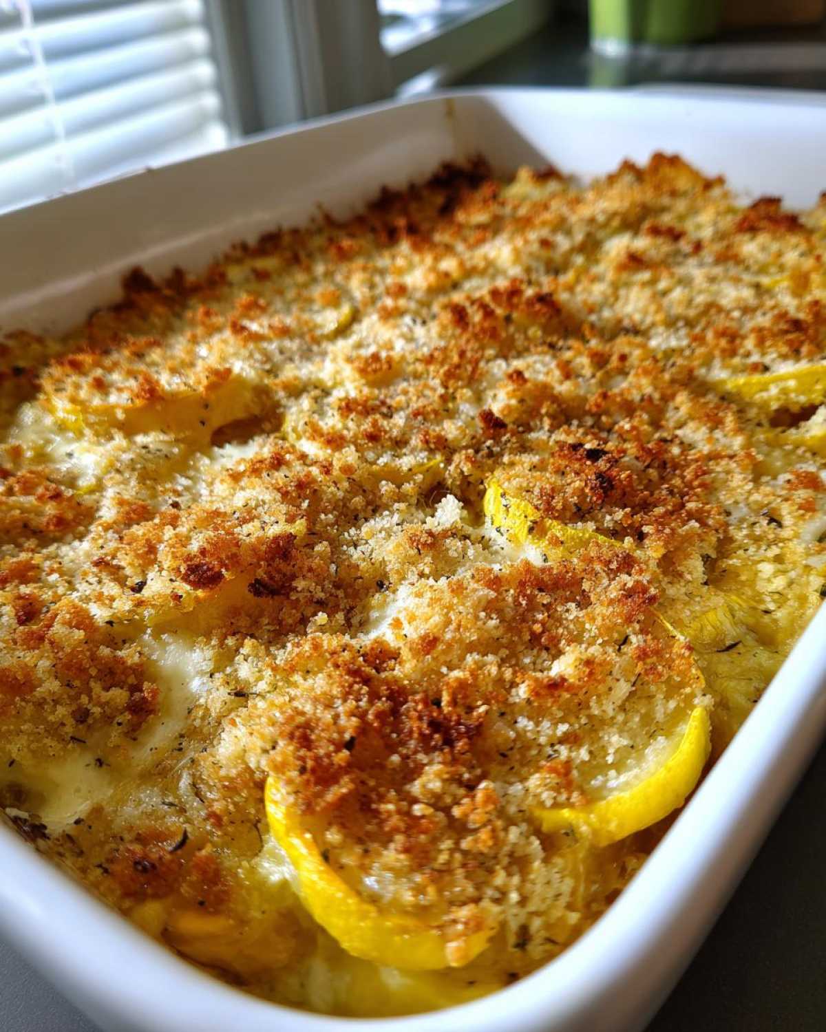 Vegan squash casserole - detail 1
