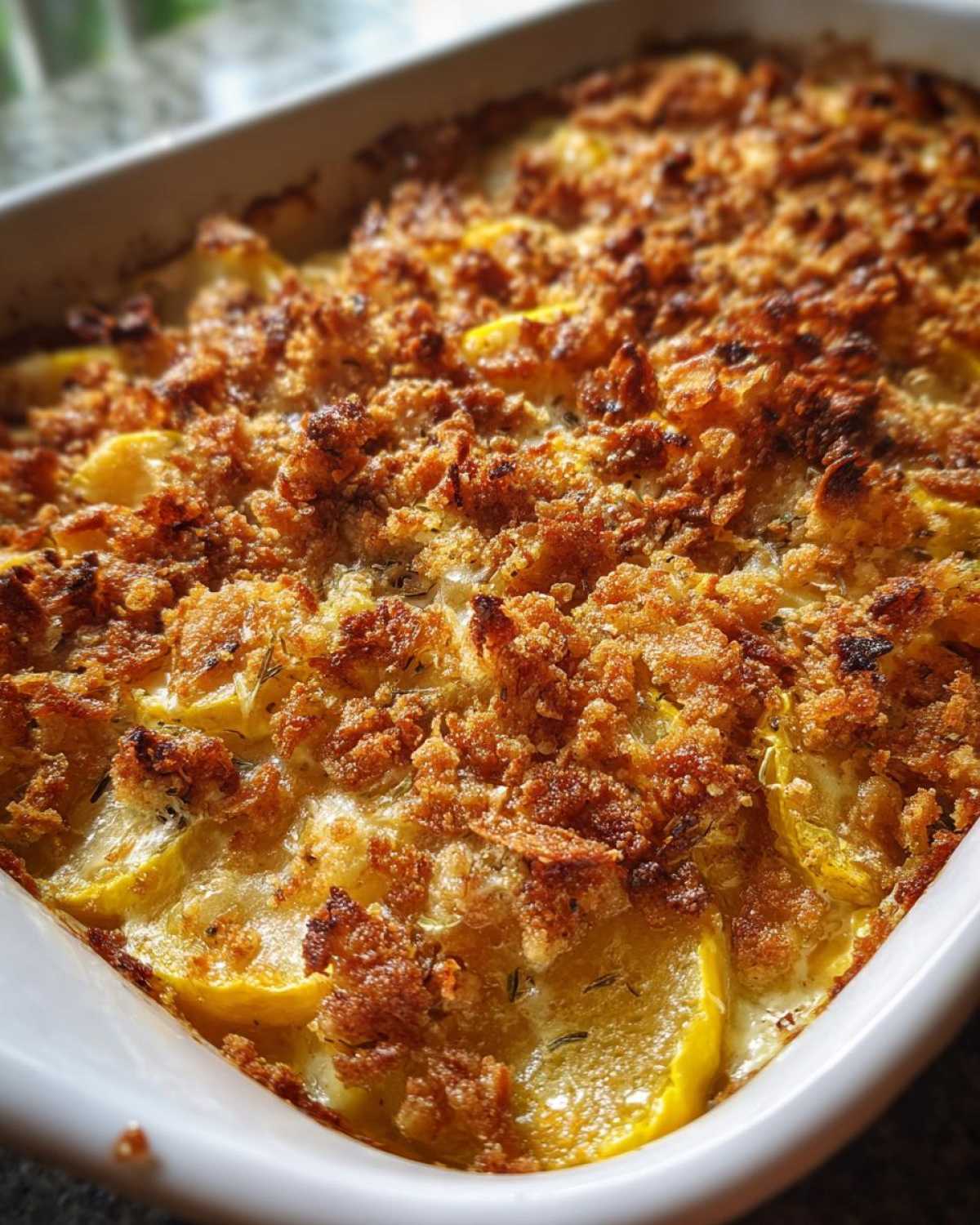 Vegan squash casserole - detail 3