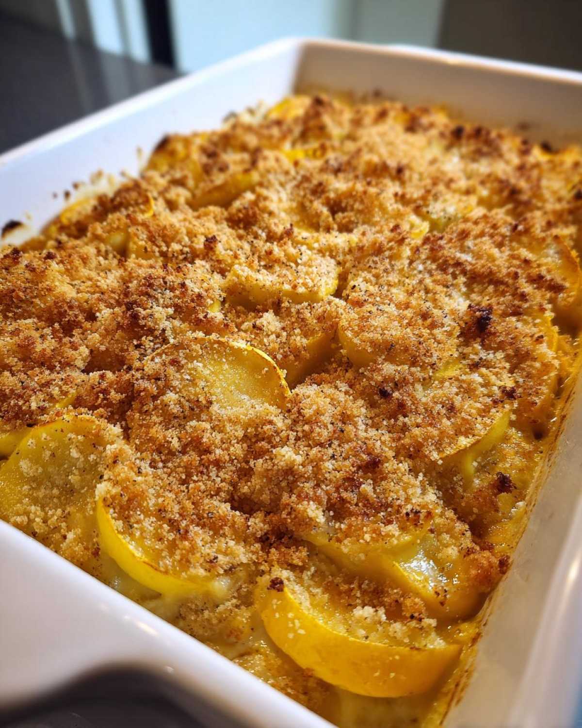 Vegan squash casserole - detail 4