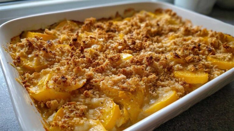 Vegan squash casserole