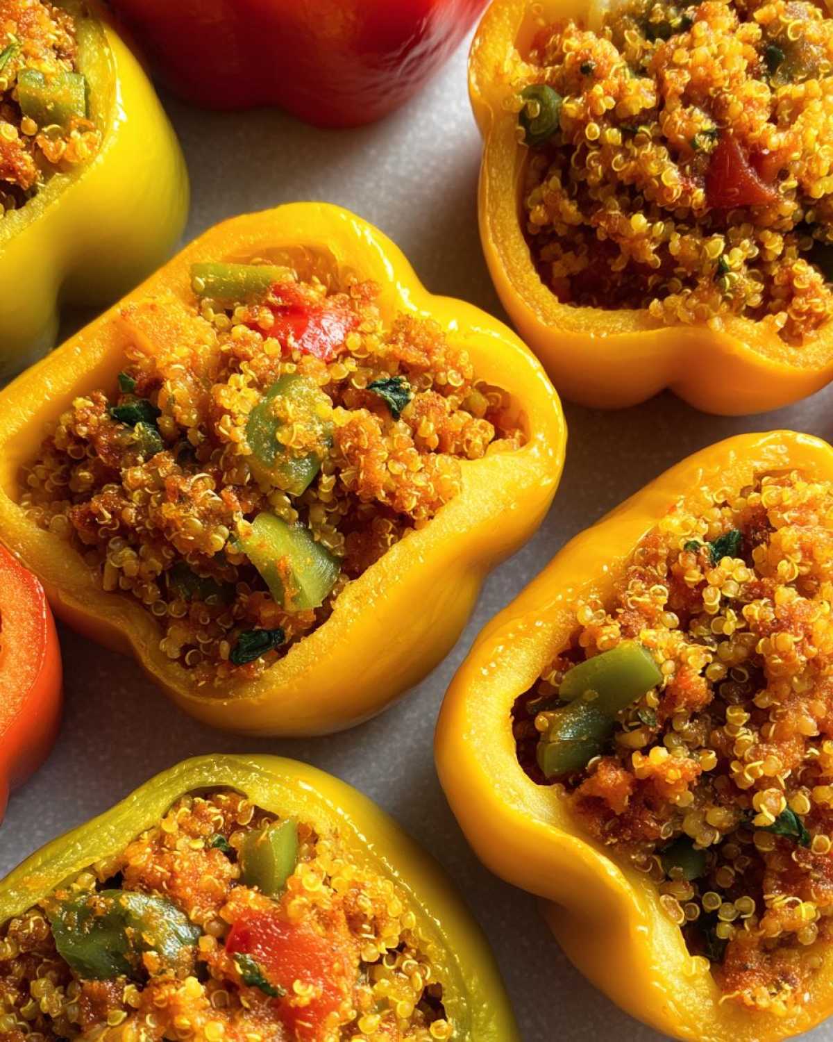 Vegetarian Stuffed Peppers (Under 30 Min) - detail 1