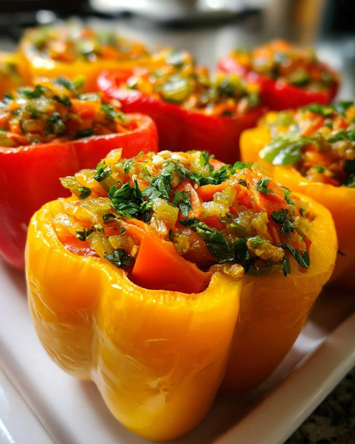 Vegetarian Stuffed Peppers (Under 30 Min) - detail 3