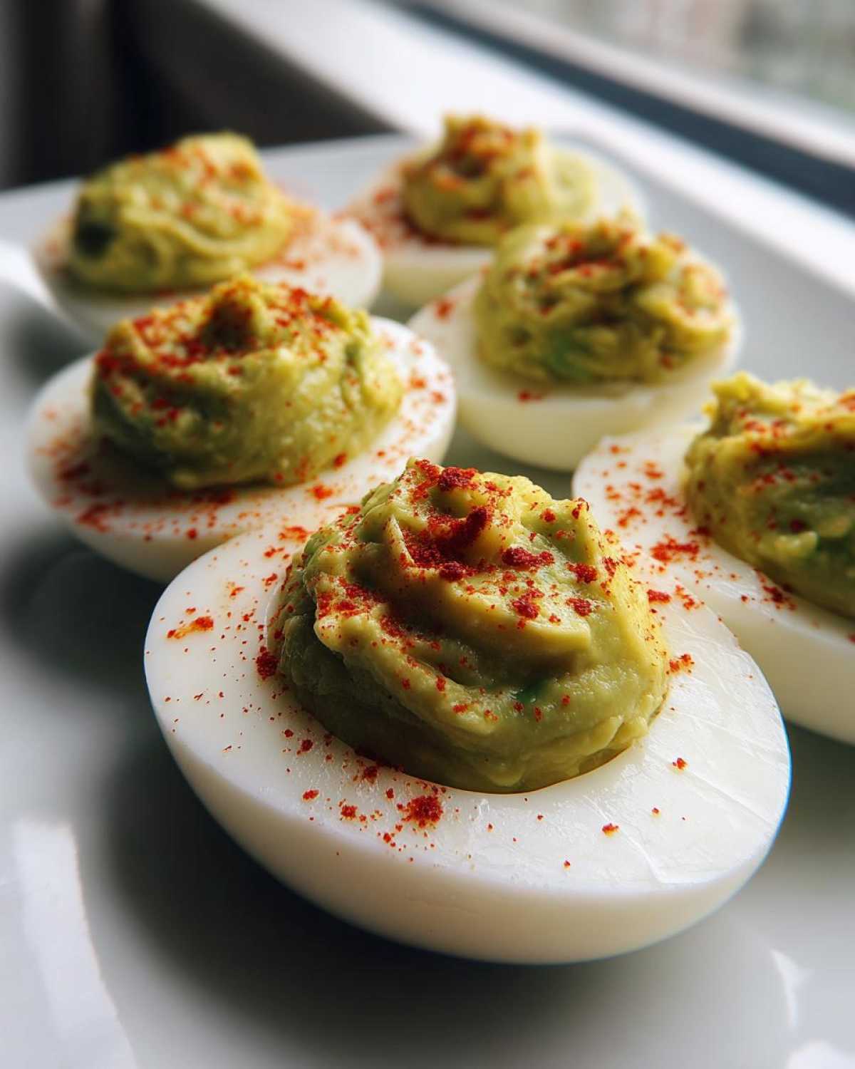Avocado Deviled Eggs - detail 2