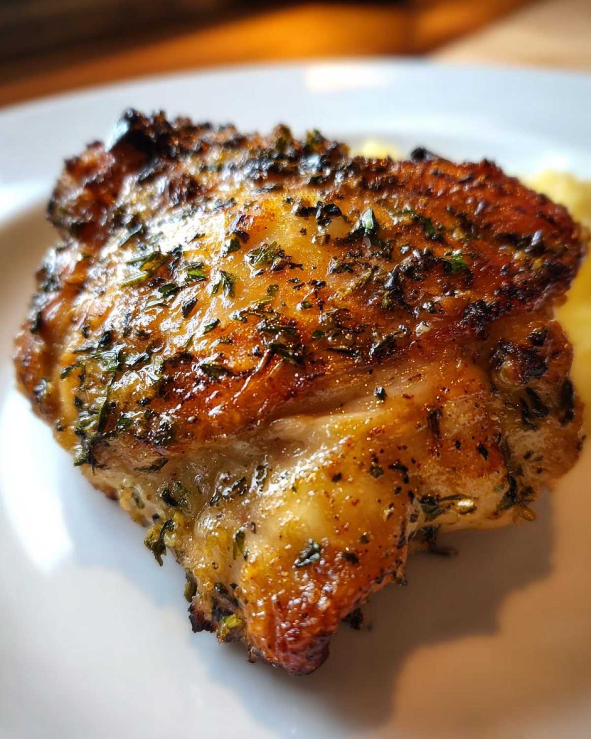 Baked Garlic Herb Chicken Thighs - detail 1