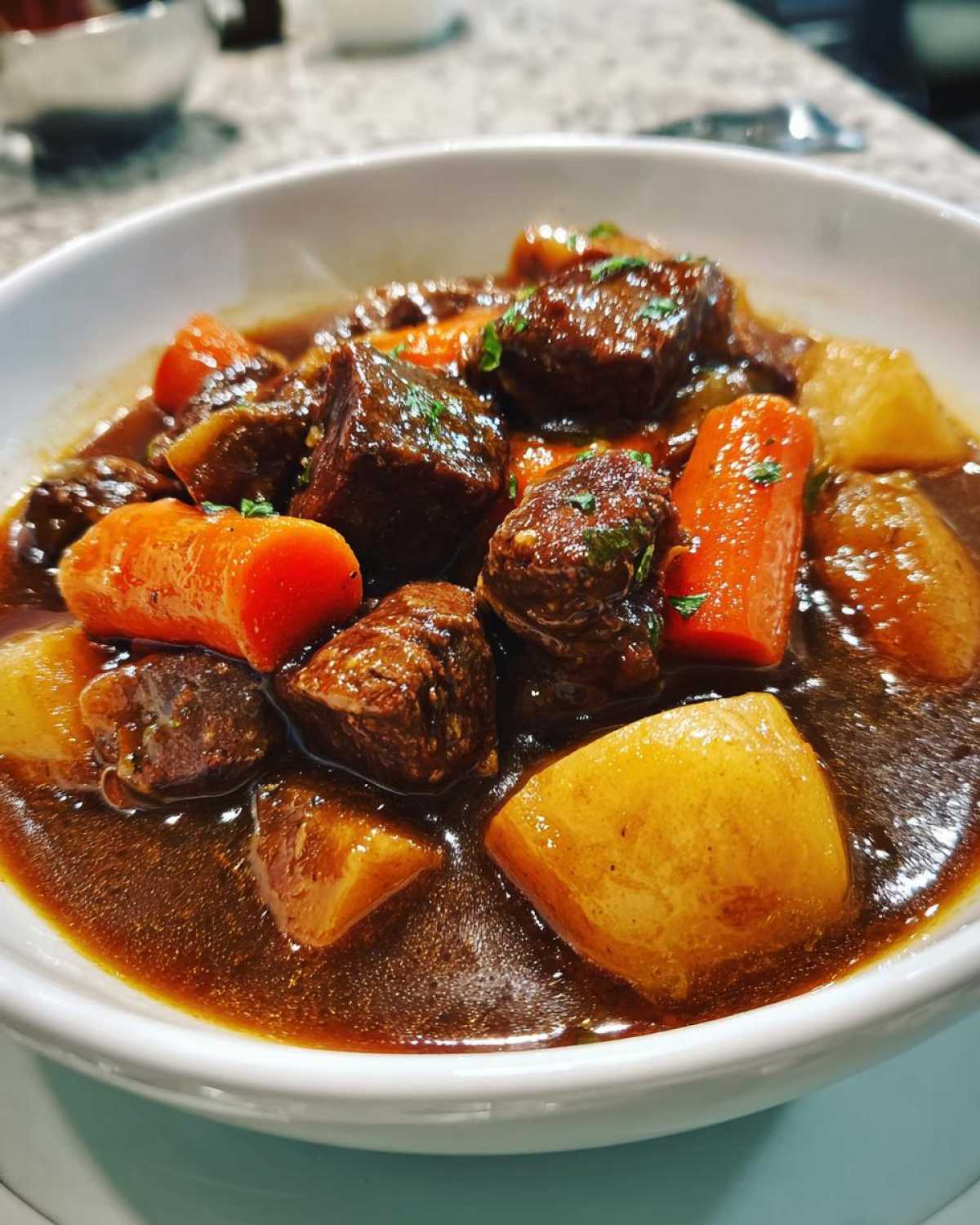 Beef & Root Vegetable Stew - detail 1
