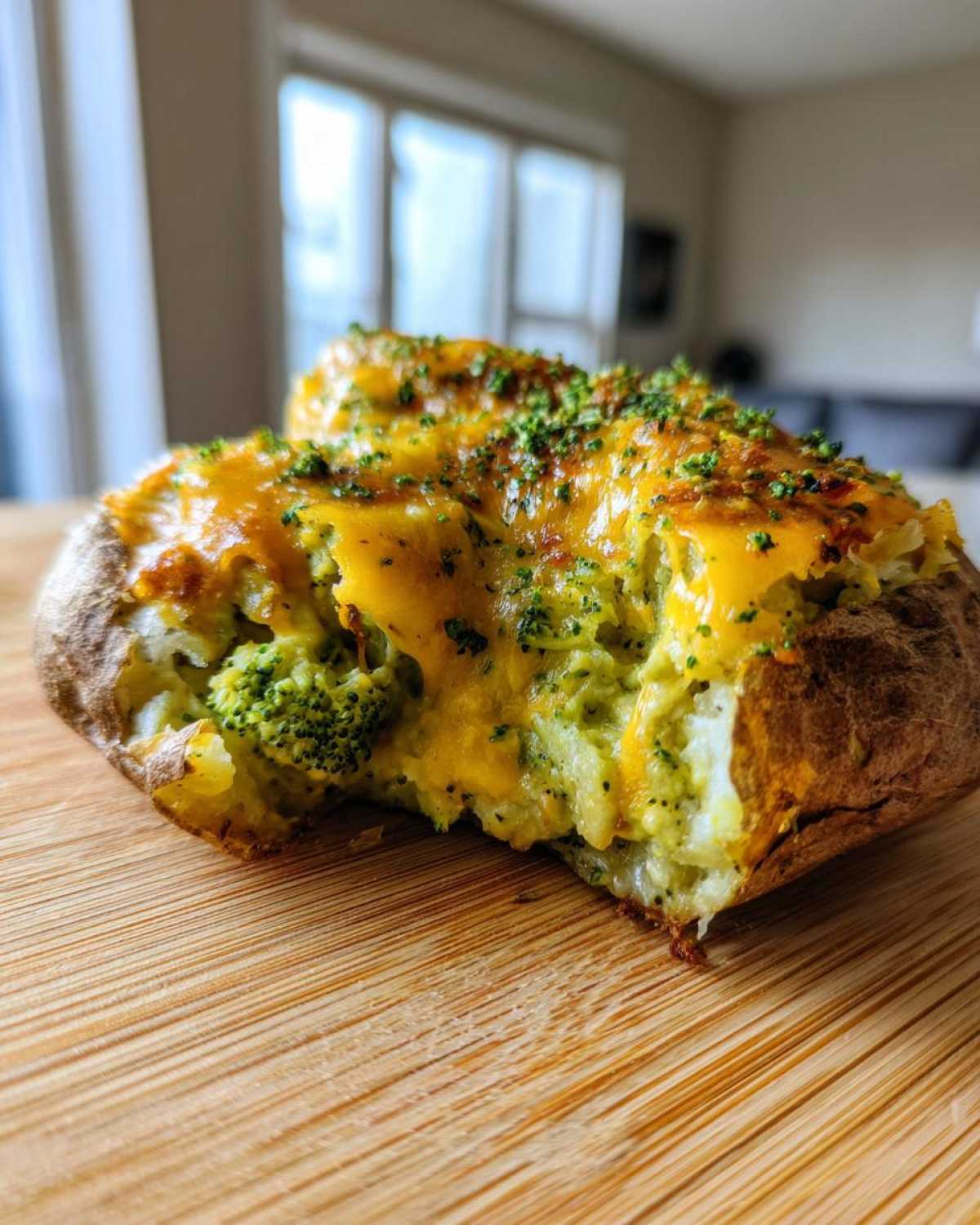 Broccoli Cheddar Stuffed Baked Potatoes - detail 2