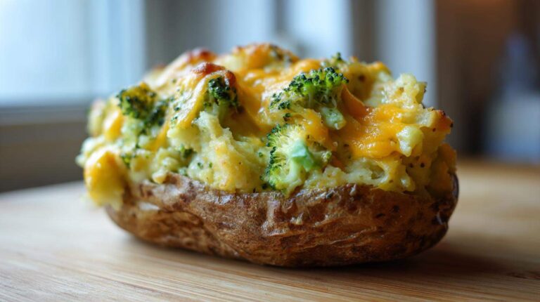 Stunning 10-Minute Broccoli Cheddar Stuffed Baked Potatoes Broccoli Cheddar Stuffed Baked Potatoes